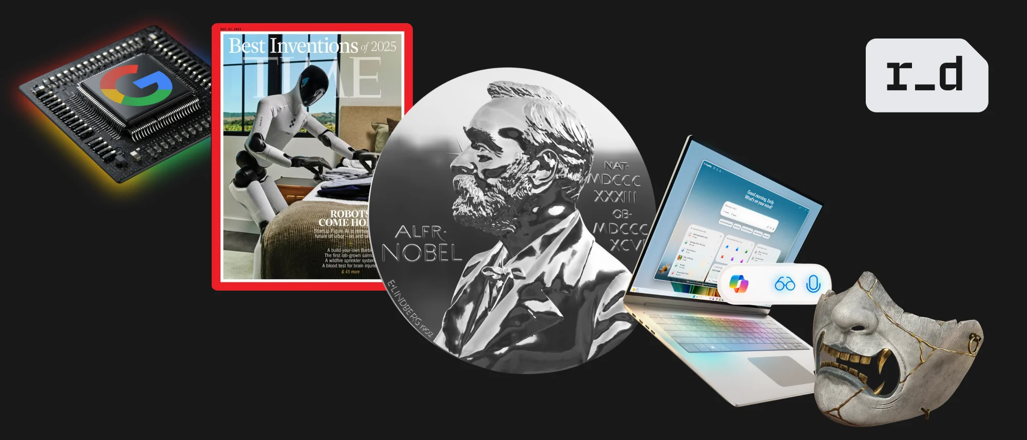 Дайджест: Нобелівські премії, винаходи 2025-го,  зміни у розвитку АІ та реліз найбільших ігрових проєктів року