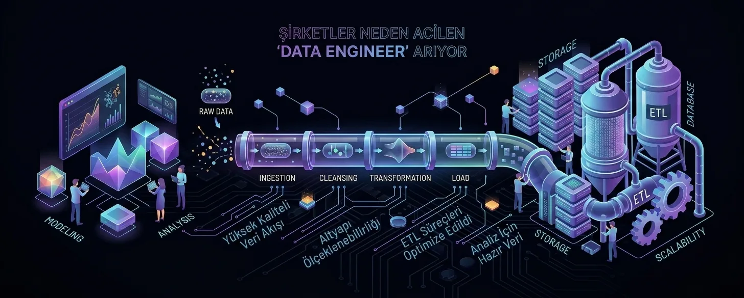 Veri Biliminden Veri Mühendisliğine Geçiş: Şirketler Neden Acilen 'Data Engineer' Arıyor